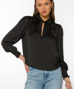 Camryn Black Blouse